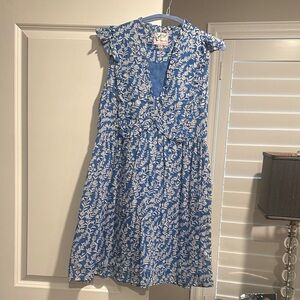 Banjanan Blue and White Floral Dress